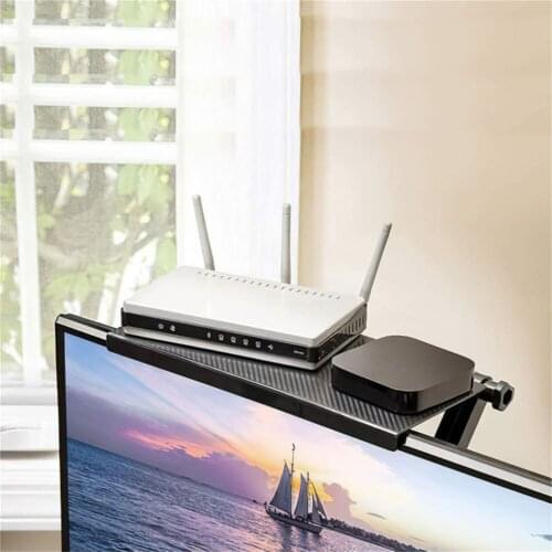 Computer Monitor Rack Plastic Lcd Tv Top Screen Bracket Creative Multifunctional Storage Rack Computer Screen Shelf Accessories