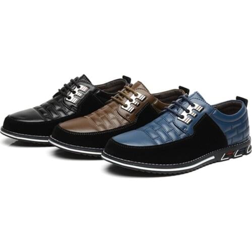 Leather Casual Shoes Brand 2021 Mens Loafers Moccasin Breathable Non-Slip Driving Shoes Plus Size Business Leather Shoes Men