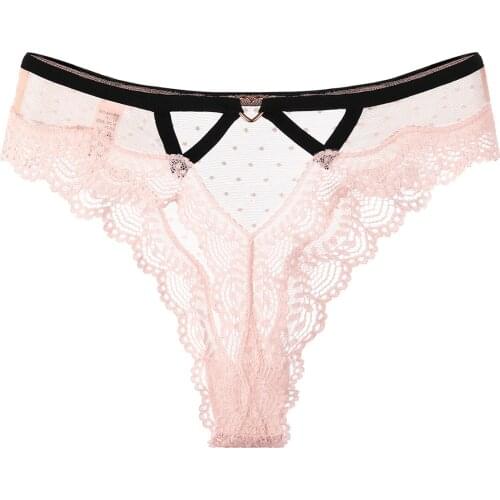 520 send girlfriend wife lace underwear female summer invisible t-pants perspective temptation hollow out transparent sexy t-pan