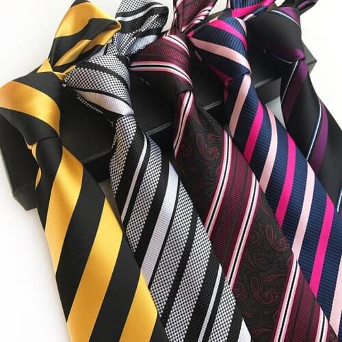 Linbaiway 8cm Fashion Polyester Ties for Men Formal Necktie Gravata Corbatas Mens Ties Gift for Men Tie Wedding Custom Logo