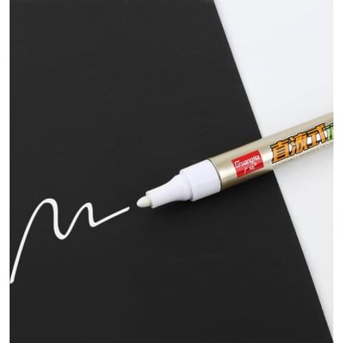 Single Headed White Color Magic Marker Pen Mark Oily Optical Disc Glass Ceramic Plastic Marker Logstics Marker Pen Free Shipping