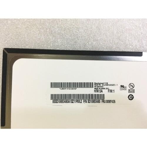 Matrix for Lenovo ThinkPad X1 Carbon 2017 B140HAN03.1 FHD 1920X1080 LCD Screen Fru 00NY435 30 Pins Matte Replacement