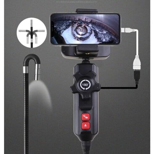 U90C Multifunctional Steering Endoscope Camera Photo Taking Video Recording 360 Rotation Auto Repair Inspection Tool
