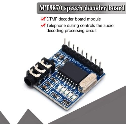 MT8870 DTMF Voice Decoding Module Phone Module Speech Decoding Voice Board Module LED Indicators With Pins