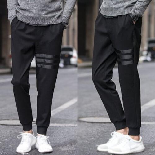 Mens Sweatpants Big Size Large 5XL Sportswear Elastic Waist Casual Cotton Track Pants Bottom Stretch Trousers Male Joggers 2021