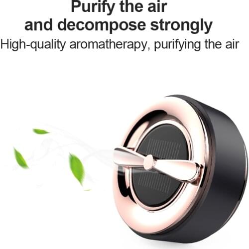 New Car Air Freshener Solar Energy Aromatherapy Fragrance Diffuser Interior Essential Oil Diffuser Decoration Crafts For Car