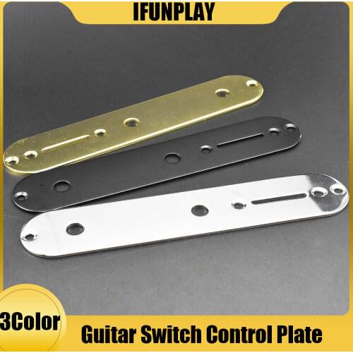 Zinc Alloy Electric Guitar Bridge Switch Control Plate for TL Electric Guitar Replacements Balck/Gold/Chrome