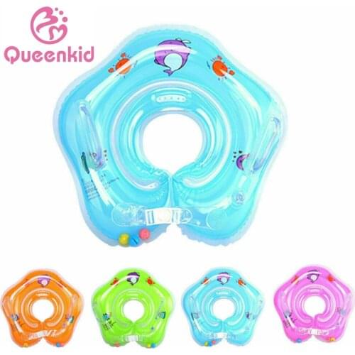 Swimming Baby Accessories Neck Ring Tube Safety Baby Floating Ring Bathing Inflatable Flamingo Inflatable Water