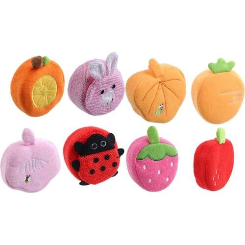 Fruit Shape Baby Bath Wipe Child Bath Shower Cotton Ball Baby Cotton Cartoon Bath Ball Baby Care Essentials