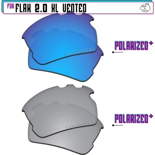 EZReplace Polarized Replacement Lenses for - Oakley Flak 2.0 XL Vented Sunglasses - Sir P Plus-BluePPlus