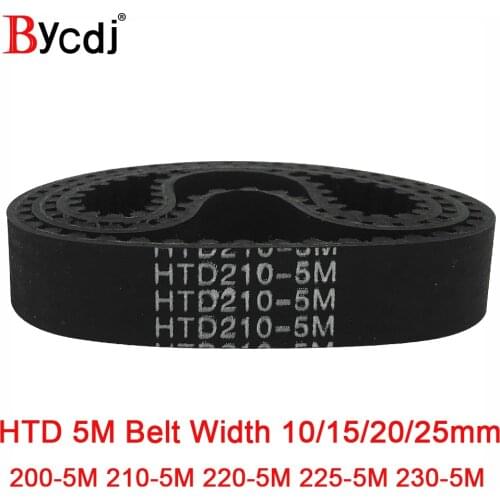 Arc HTD 5M Timing belt C=200/210/220/225/230 width10/15/20/25mm Teeth40 42 44 45 46 synchronous Belt200-5M210-5M220/225-5M 230-5