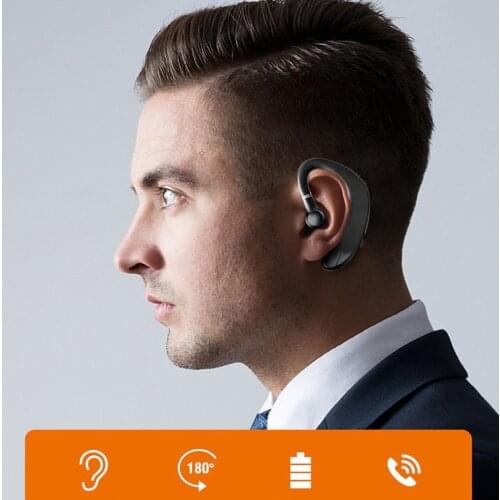 S109 Business Wireless Earphone 5.0 Handsfree Earphone Mini Hanging Ear Type Earphone Earbud For All Phones