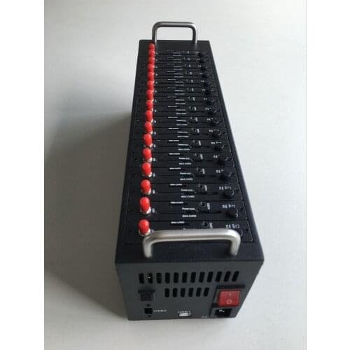 Cheapest 16 Ports GSM GPRS Modem Pool With USB Interface Quad band Bulk sms modem Recharge system IMEI changebale