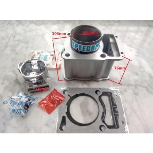 LIFAN LF200 CG200 CG197 Tricycle Water Cooled Cooling 63.5MM Motorcycle Cylinder Kits With Piston And 15MM Pin