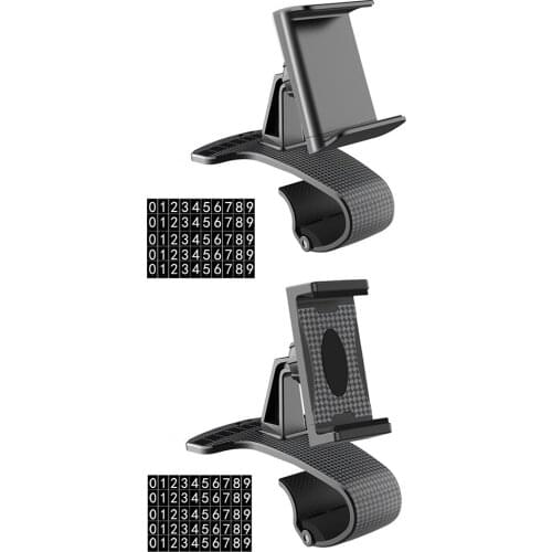 Universal 360 Degrees GPS Stand 4 -7 inch Car Grip Mobile Phone Fixed Bracket Sun Visor Mirror Dashboard Mount Car Phone Holder