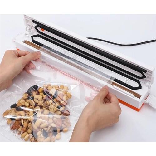 New Food Vacuum Sealer Packaging Machine Kitchen Food Fresh Long Keeping Plastic Sealing with 10pcs Vacuum Bags For Food Saver