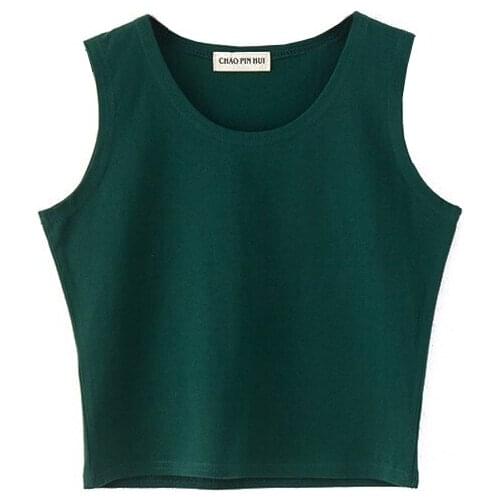 Women Solid Color Camisole Summer Simple Tees Round Neck Sleeveless Vest Tops Lady Tee Tops T Shirts Tank Top Girls Streetwear