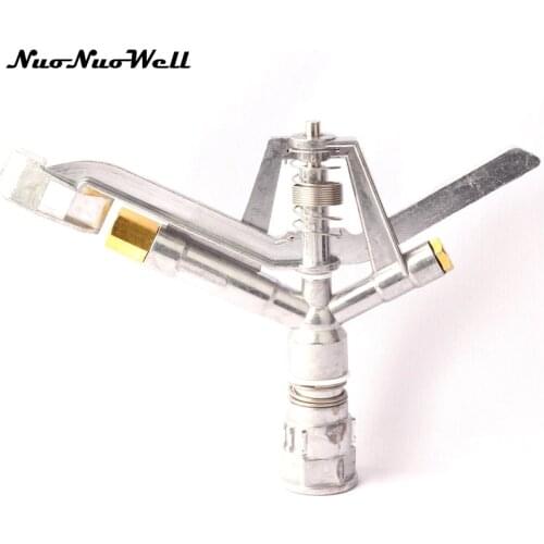 1pcs NuoNuoWell 1"(DN25) Female Thread Metal Rotating Spray Nozzle Rocker Arm Sprinkler Garden&Lawn Irrigation Watering Supplies