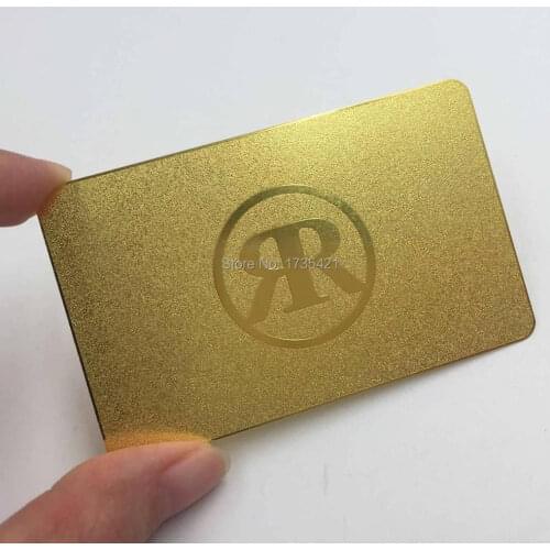 Brass metal cards printing