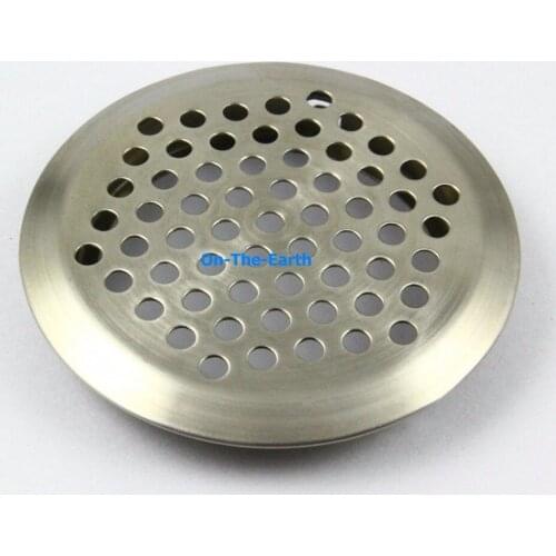 120 Pieces 53mm Cabinet Air Vent Louver Mesh Hole / Stainless Steel / Convexity