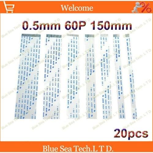 20pcs/lot FFC FPC Flexible Flat Cable 0.5mm pitch 60pin 150mm Isotropy or Anisotropy cable,20624.Welcome custom-made Order
