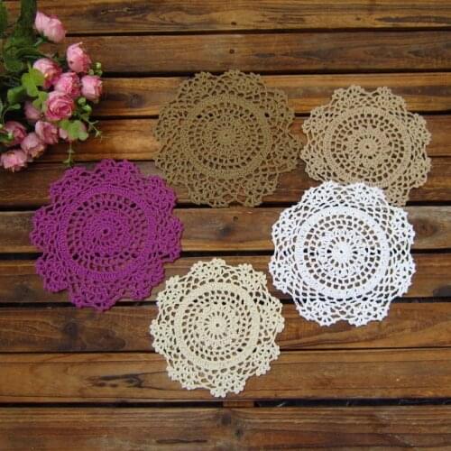 2016 new ZAKKA 12pic/lot 16cm 6.3 inch round cotton doilies felt as innovatice item for home decoration doily props