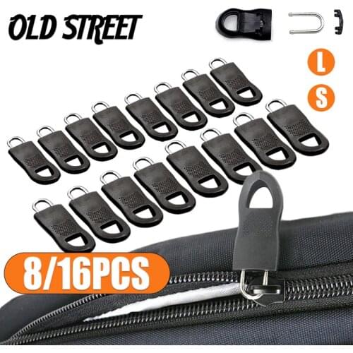 8/16PCS Detachable Zipper Puller Replacement Zip Fixer Repair Kit Travel Bag Suitcase Backpack Zipper Pull Fixer Tent Clothing