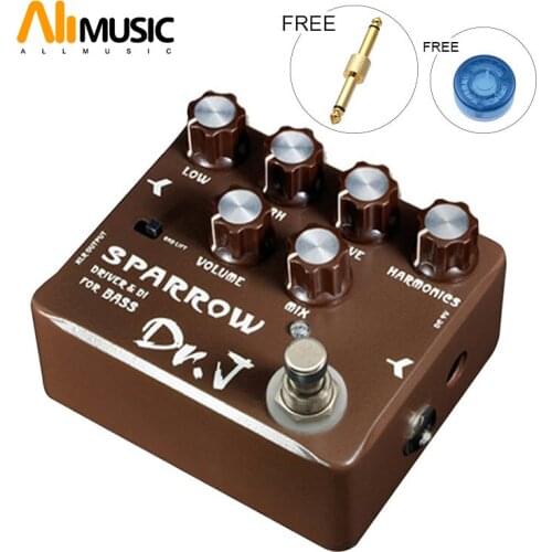 DR.J by JOYO SPARROW DRIVER DI for BASS D53 Effect Pedal with Free Connector