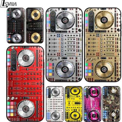 DJ Music Retro for OPPO Realme V15 X5 X3 X50 X7 X2 C17 C11 C3 C2 7 7i 6 6S 6i 5 Narzo 20 Pro Black Phone Case