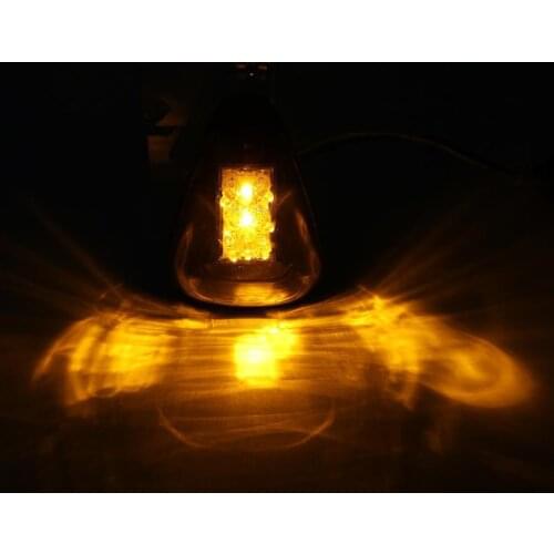 Festoon Light for Car 9 LED Amber Marker Light Clear Lens Lamp Auto Accessories for 99-16 Ford 150-550