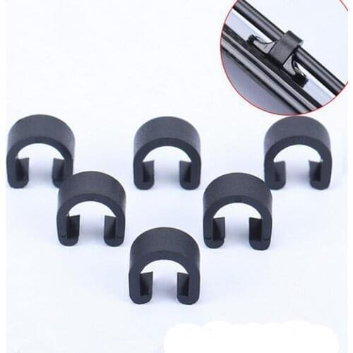 10pcs Bike Disc Brake Cable Sets Pipe Line Deduction Transmission Pipe C type Buckle Snap Clamp