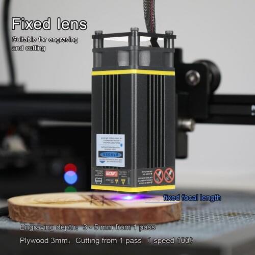 5500mW/10W/20W/30W/40W Laser Module Laser Head 450nm Lase For Laser Cutting Machine CNC DIY Cutting Tool 3D Printer CNC Mill
