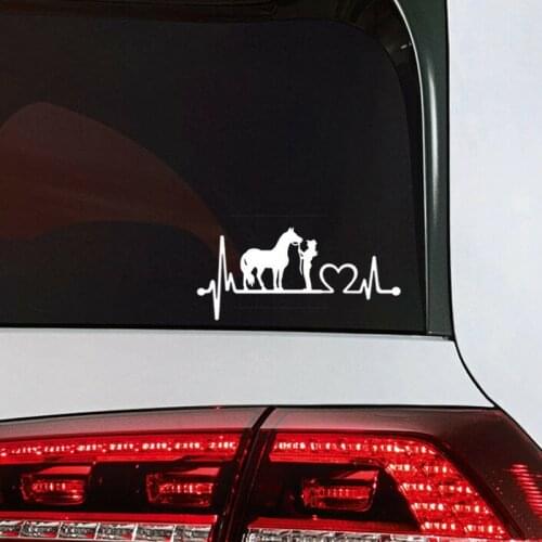 Horse Sticker with Mrs Heartbeat HORSE Car Window Laptop Sticker Heart Beat Horse Girl