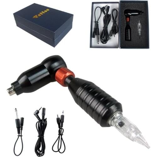 New Tattoo Machine Rotary Thunder No Noise Machine With Cartridge Needle For Tattoo Microblading Permanent Makeup Pen Black Red