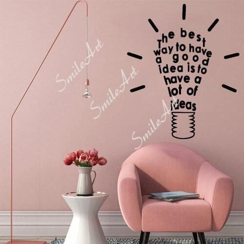 New Design A Good Idea Wall Sticker Wall Decal Sticker Home Decor Living Room Bedroom Decoration Accessories