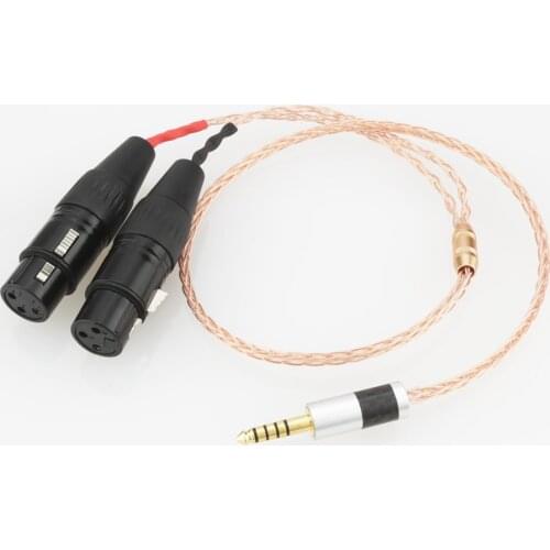 Audio Upgrade Cable Replacement for Digital Audio Player NW-WM1A, NW-WM1Z, 4.4mm Male plug to 2 XLR Male Female Balanced Cable