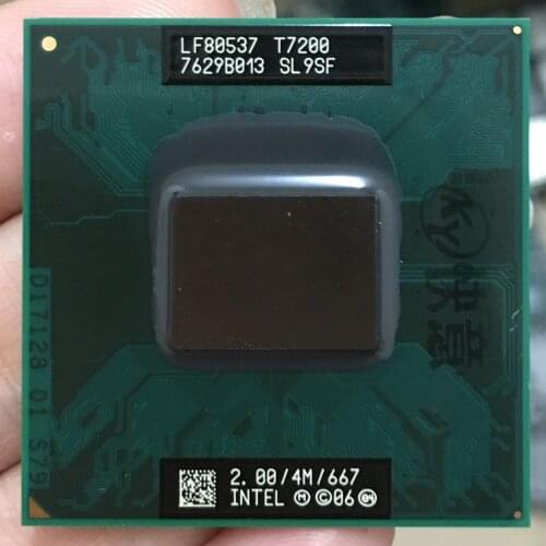 Intel Core 2 Duo T7200 CPU Laptop processor PGA 478 cpu 100% working properly