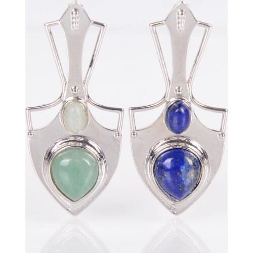 Reiki Chakra Natural Gem Stone Pink Crystal Quartz Shovel Necklaces & Pendants for Men Women Opal Healing Jewellery D172