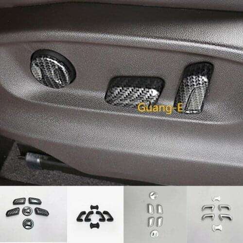 Car seat adjustment knob button switch cover frame sticker for VW Golf 2014-2019 & Passat Alltrack Tiguan Touran