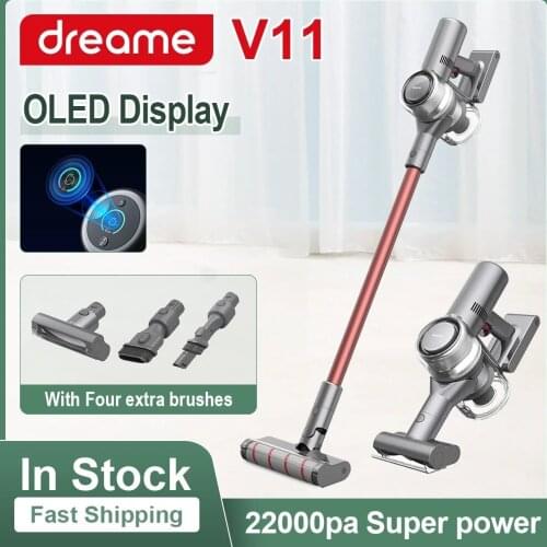 Dreame V11 Handheld Wireless Vacuum Cleaner OLED Display Portable Cordless 25kPa All in one Dust Collector floor Carpet Cleaner