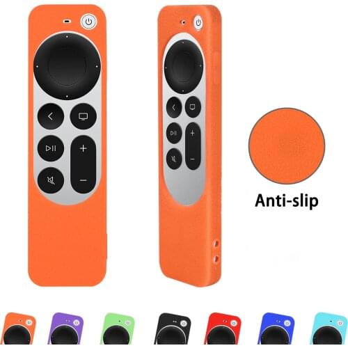 Silicone Protective Remote Control Covers For Apple TV 4K For Apple TV Siri Remote 2nd Generation Non-slip Durable Remote Case
