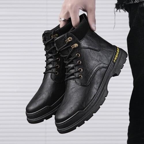 High Top Shoes Mens Cowboy Boots Casual Men For Mens Shoes Leather MEN ANKLE BOOTS Dress Home Sneakers High