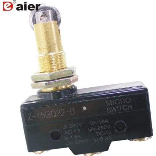 20PCS Z-15Q22-B Push Button Type 16A 250VAC Magnetic 3 Pin Micro Switch With Screw Terminals