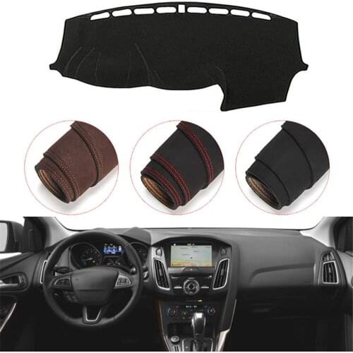 Console Dashboard Suede Mat Protector Sunshield Cover Fit For Ford Focus 3 MK3 2012-2018