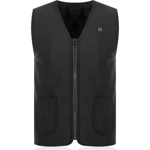Winter Men Women USB Infrared Heating Vest Jacket Electric Thermal Sleevless Outdoor Fishing Hunting Waistcoat Hiking Vest