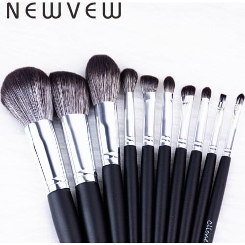 10pcs Set Of Makeup Fan Brushes Marble For Face Eye Cosmetic Powder Foundation Eye Shadow Cosmetics Soft Professional Eyebrows