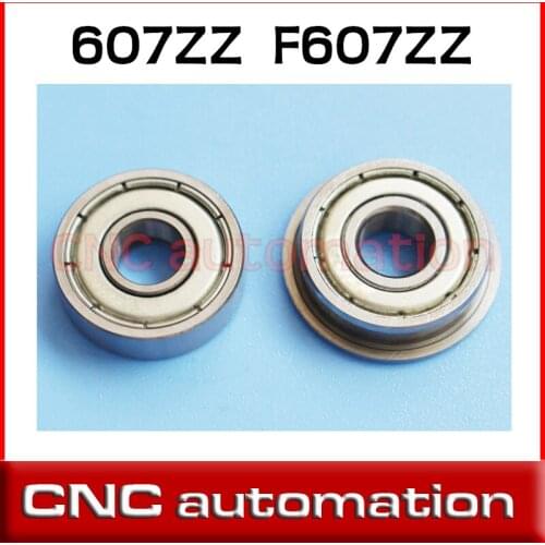 40pcs 607ZZ 7x19x6MM Miniature Ball Bearings 607ZZ F607ZZ flanged flange ball bearing