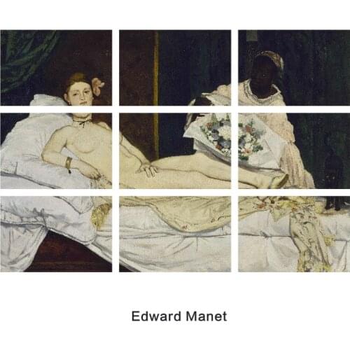 9PCS Edward Manet art Stickers Crafts And Scrapbooking stickers kids toys book Decorative sticker DIY phone sticker