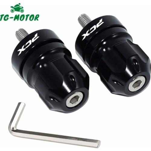TG-Motor Motorcycle Accessories For HONDA PCX150 PCX125 PCX 125 PCX 150 CNC Handle bar Grips End plug Cap knobs Anti-Skid Slider