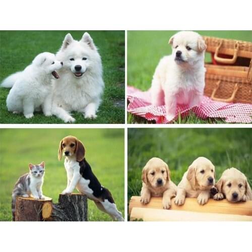 Diamond Painting Dog 5D DIY Full Diamond Embroidery Sale Animals Rhinestone Picture Cross Stitch Kit Home Decor Handmade Gift